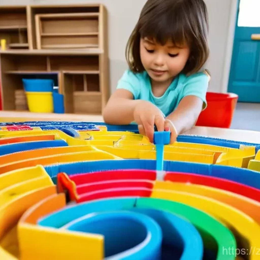 아동 교구 만들기 - **Prompt:** A vibrant scene in a well-organized home craft space, bathed in warm, natural light. A c...